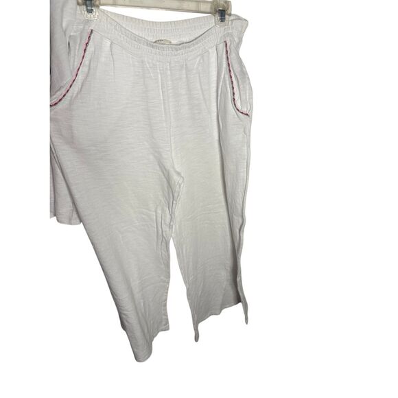 Pitusa Set Slub Knit Wide Leg Pants and Top Women’s Size Medium - Picture 6 of 8